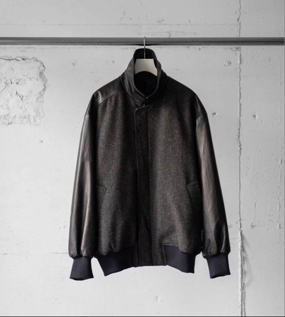 ジャケット・アウター stein Leather Combination Studium Jacket