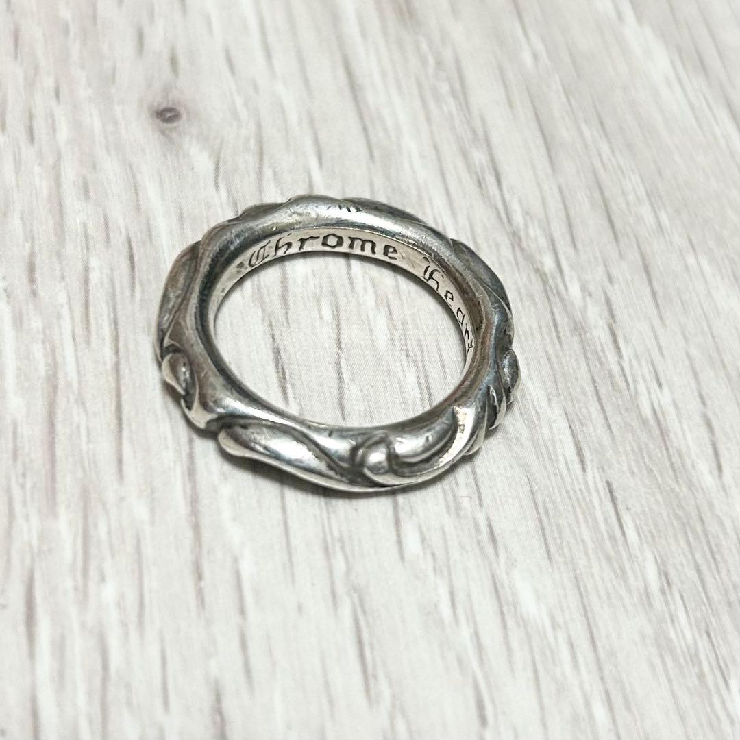 Chrome Hearts スクロールバンド　シルバーリング　19号