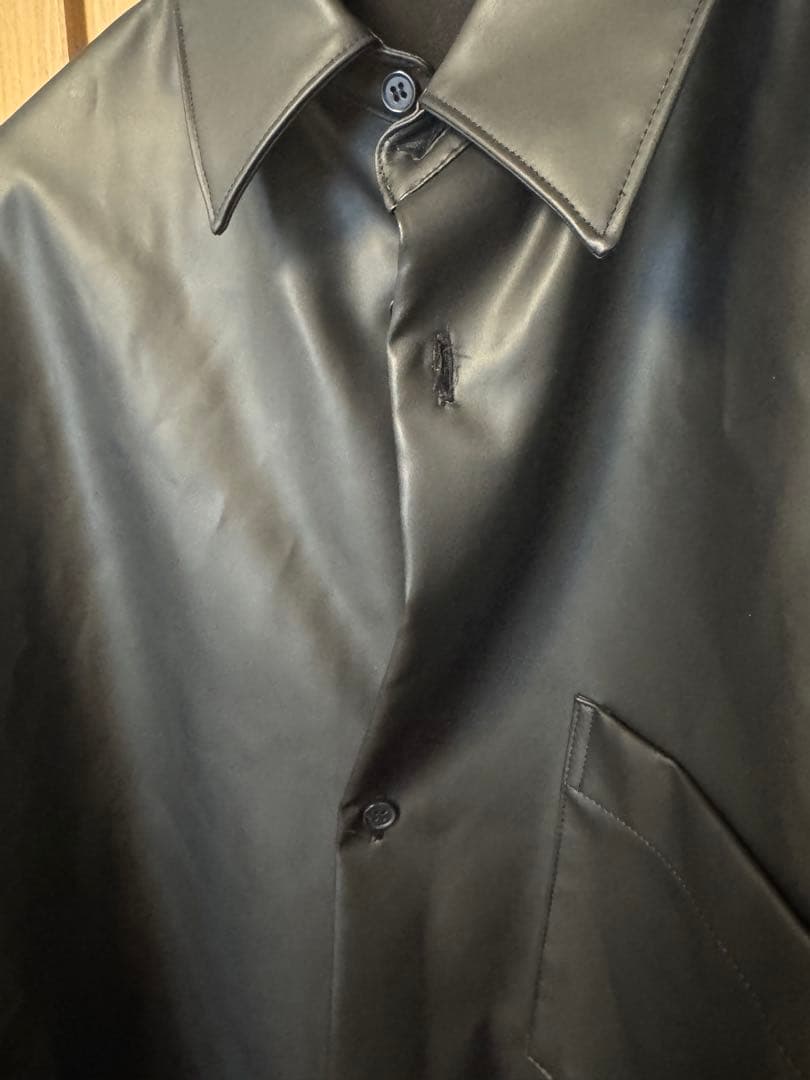 N.ハリウッド フェイクレザーシャツ サイズ38 サンプル品