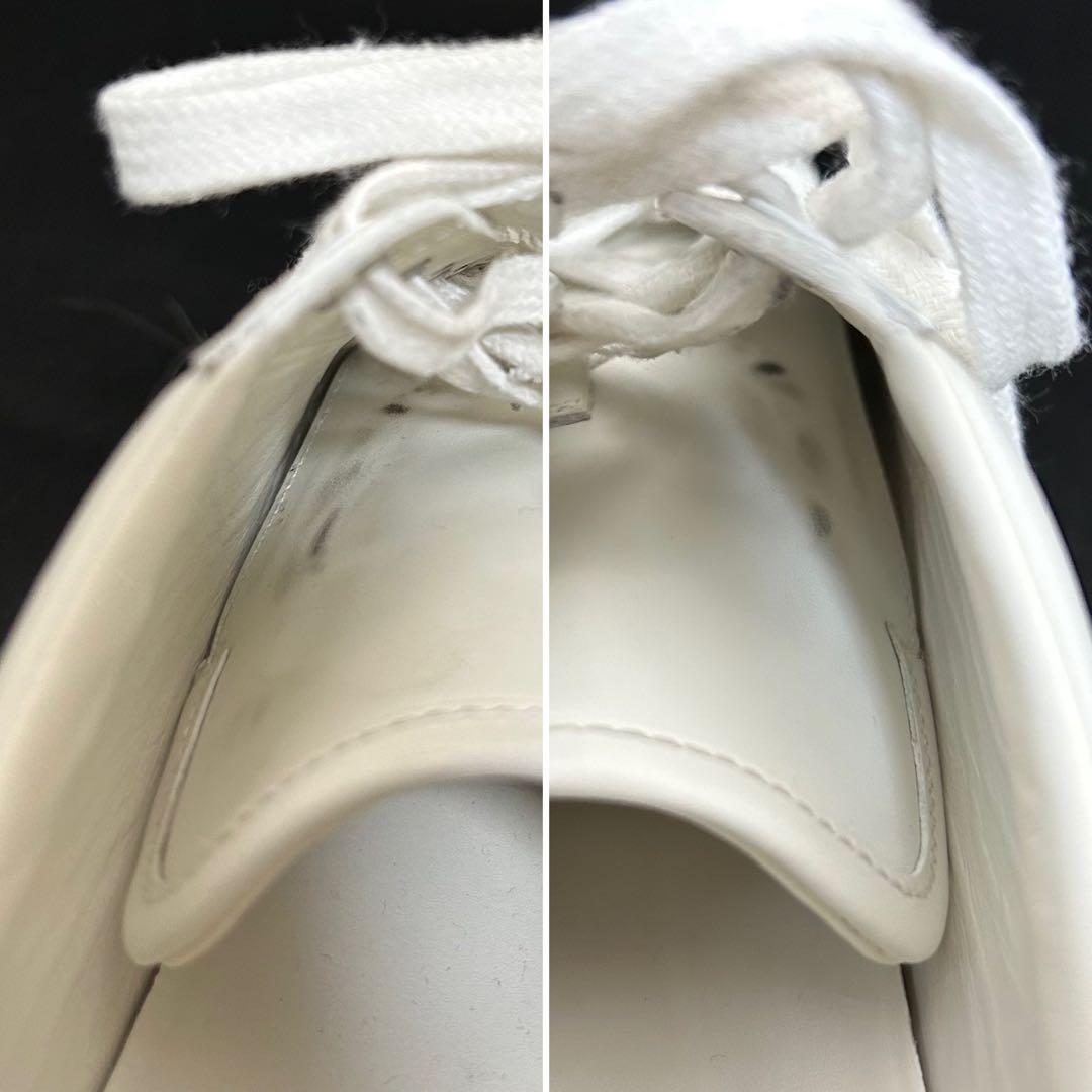 【美品】グッチ ローカットスニーカー インター パンチング メンズ レザー 白