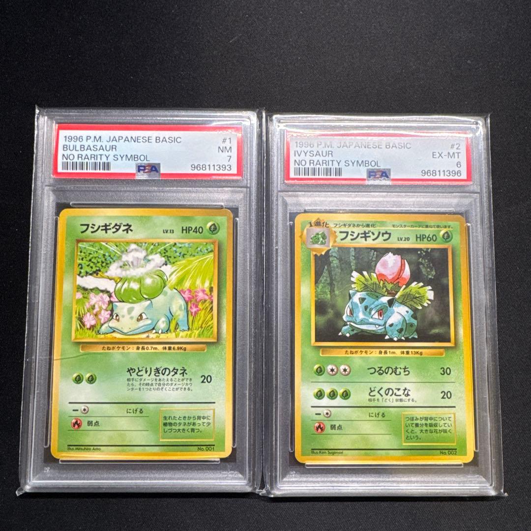 フシギダネ　フシギソウ　旧裏　初版　マークなし PSA セット