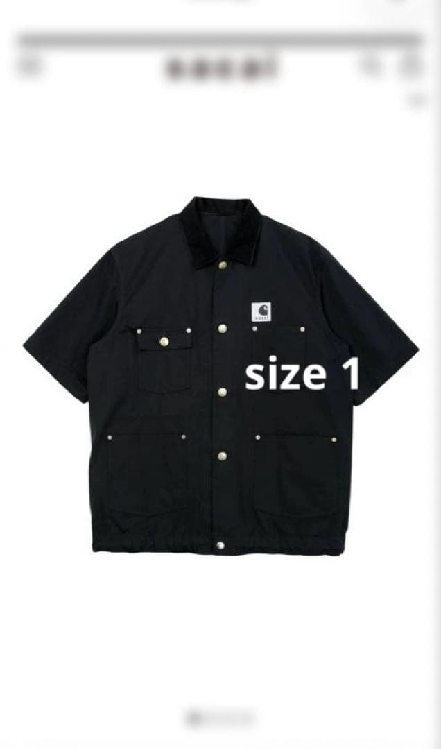 【26ss】sacai × carhartt Duck Shirt