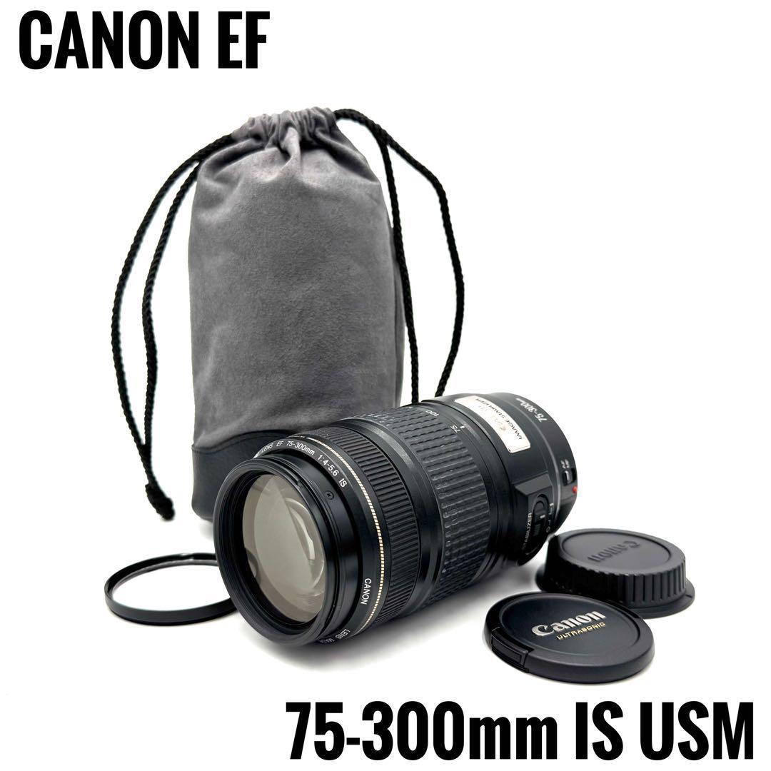 キャノン★手ブレ補正付 超望遠レンズ EF 75-300mm IS USM