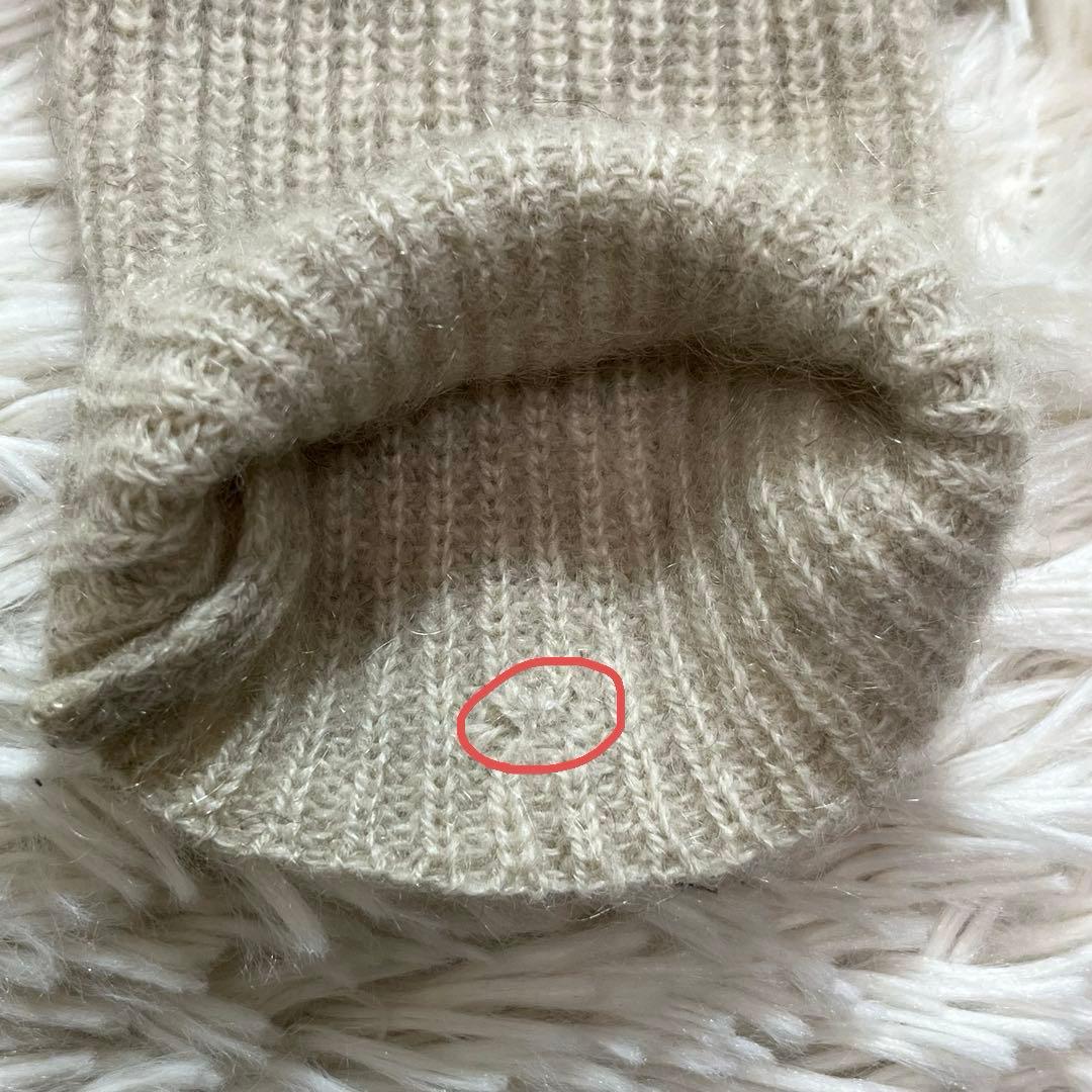 evam eva ヤクニットプルオーバー ベージュ 近藤ニット セーター