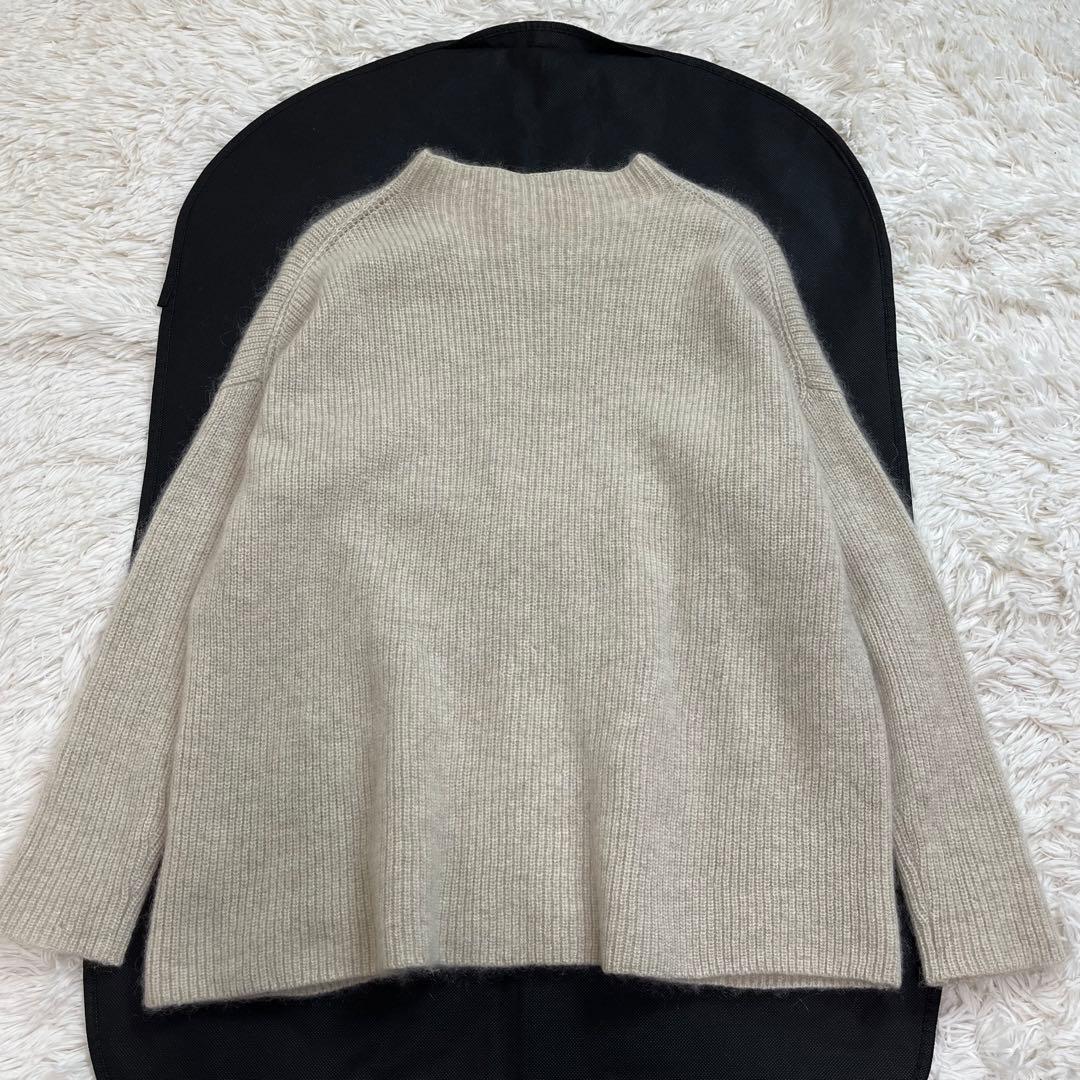 evam eva ヤクニットプルオーバー ベージュ 近藤ニット セーター