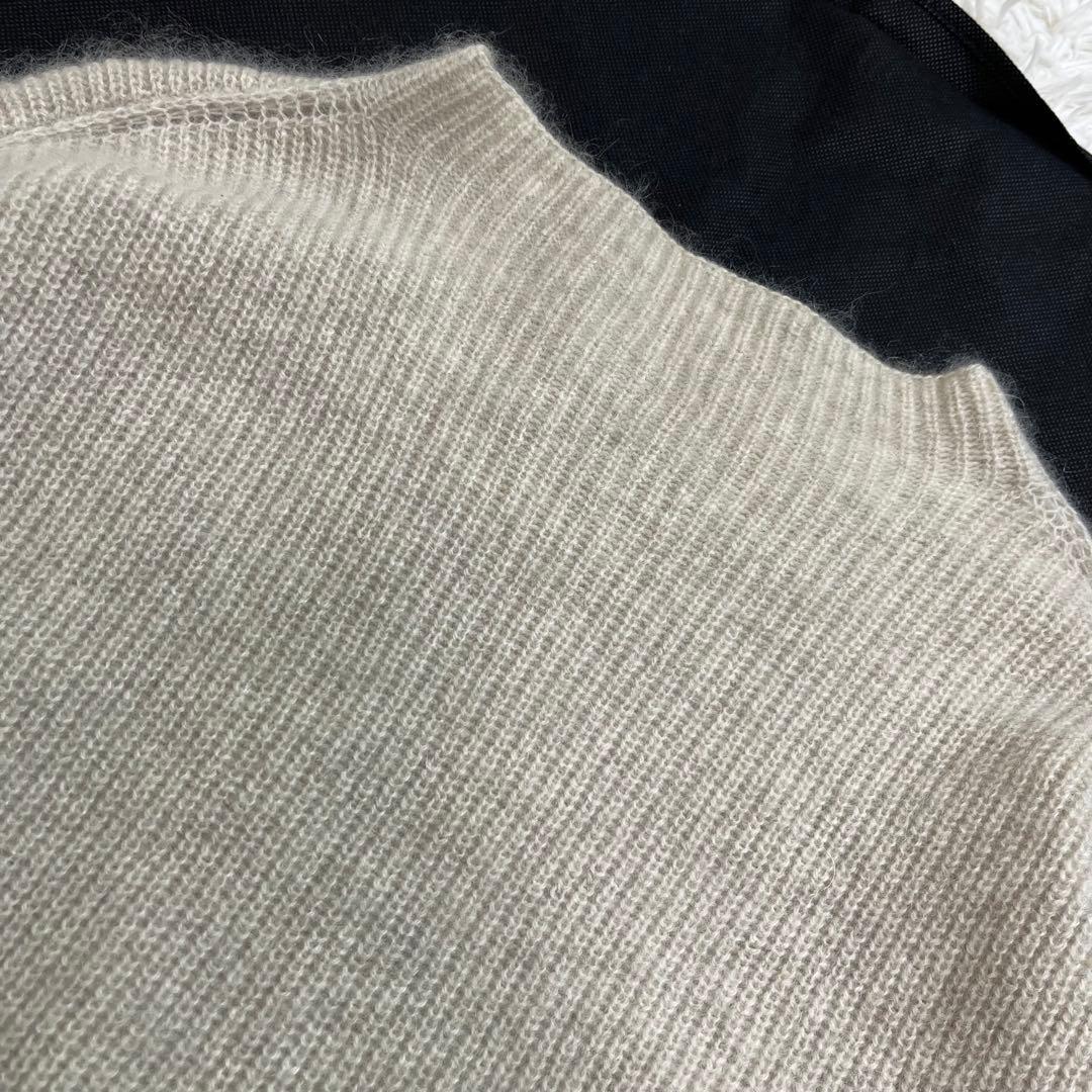 evam eva ヤクニットプルオーバー ベージュ 近藤ニット セーター