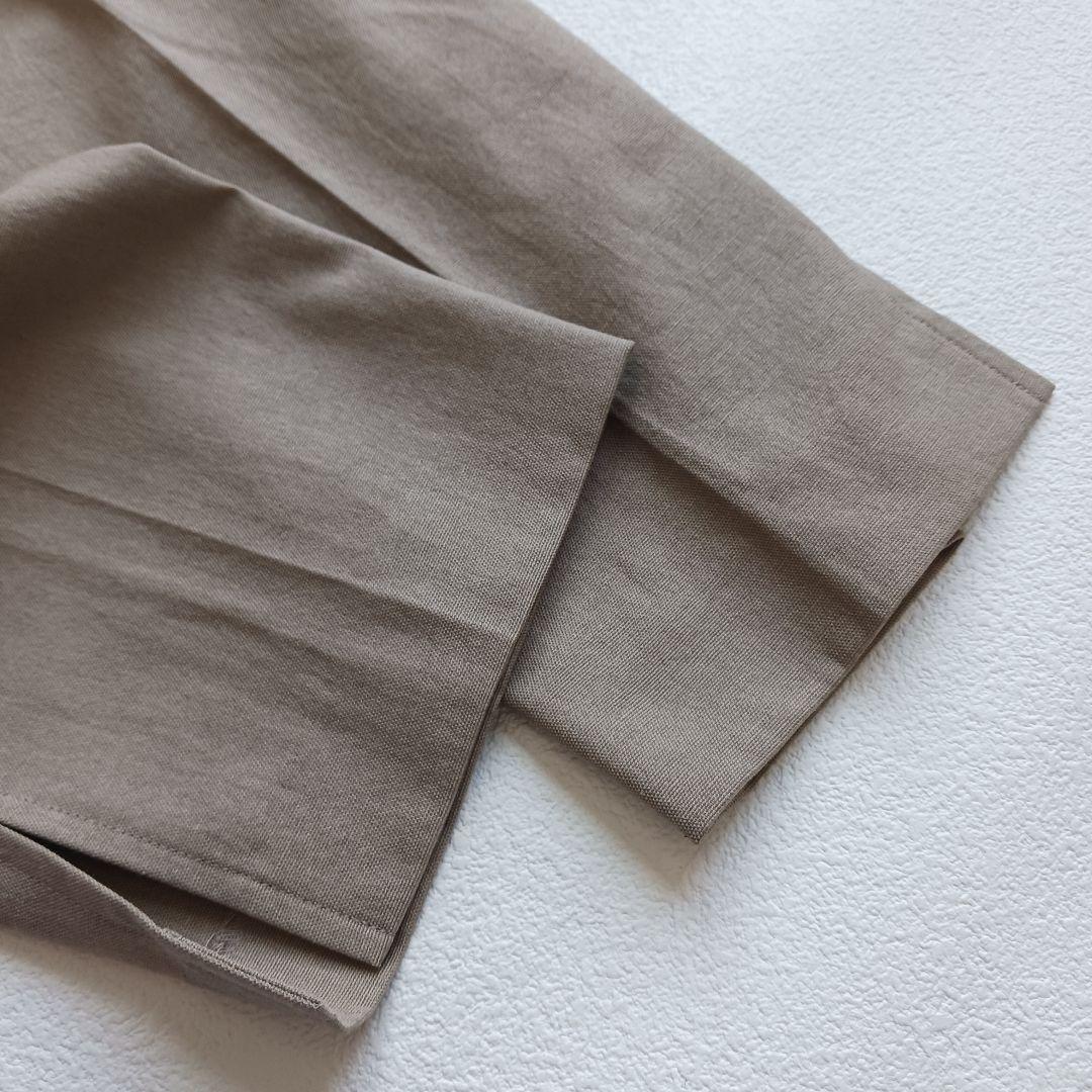 po様スピックアンドスパン　リネンライクノーカラージャケット＋テーパードパンツ