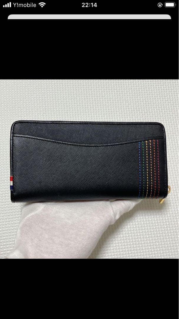 未使用CASTELBAJAC カステルバジャック レザーラウンドジップ長財布 黒