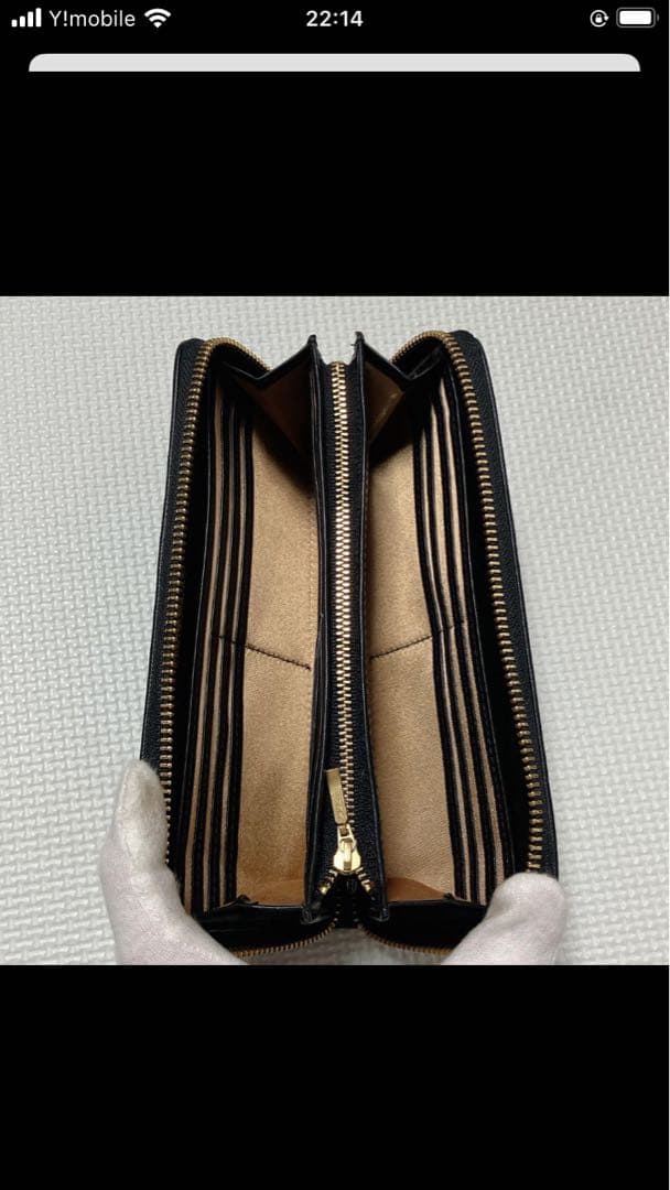 未使用CASTELBAJAC カステルバジャック レザーラウンドジップ長財布 黒