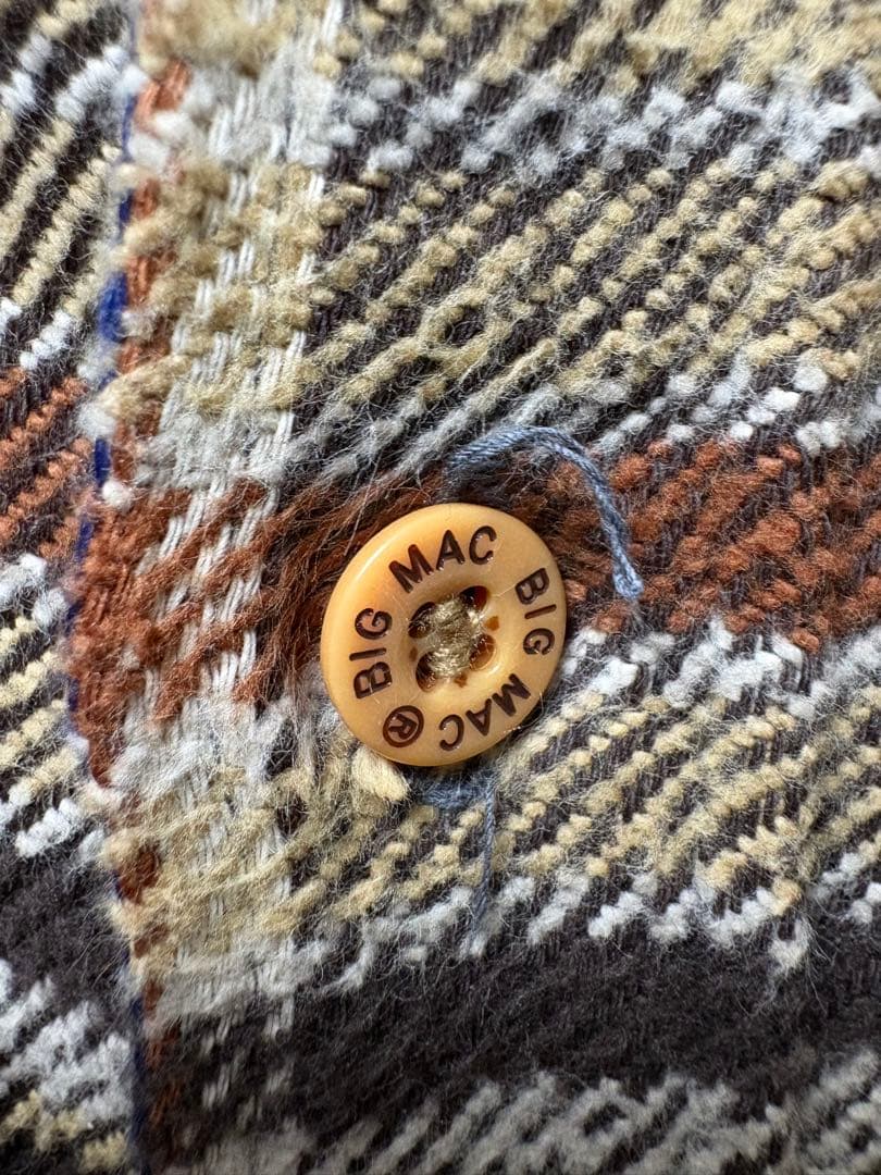 70s BIGMAC ヘビーフランネルシャツ ヘビネル　ネルシャツ　高配色