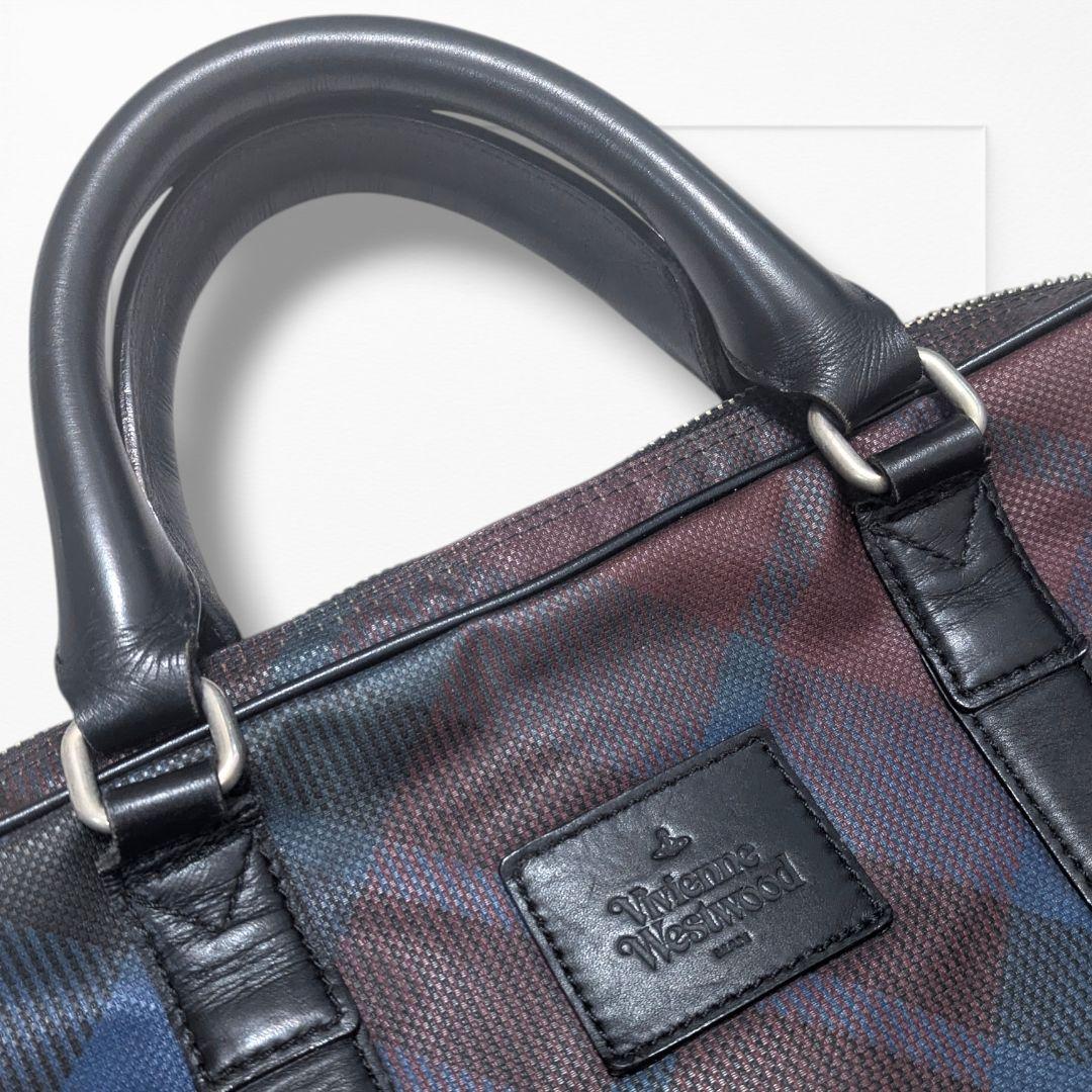 ヴィヴィアンウエストウッド ブリーフケース 2way チェック柄 PVC