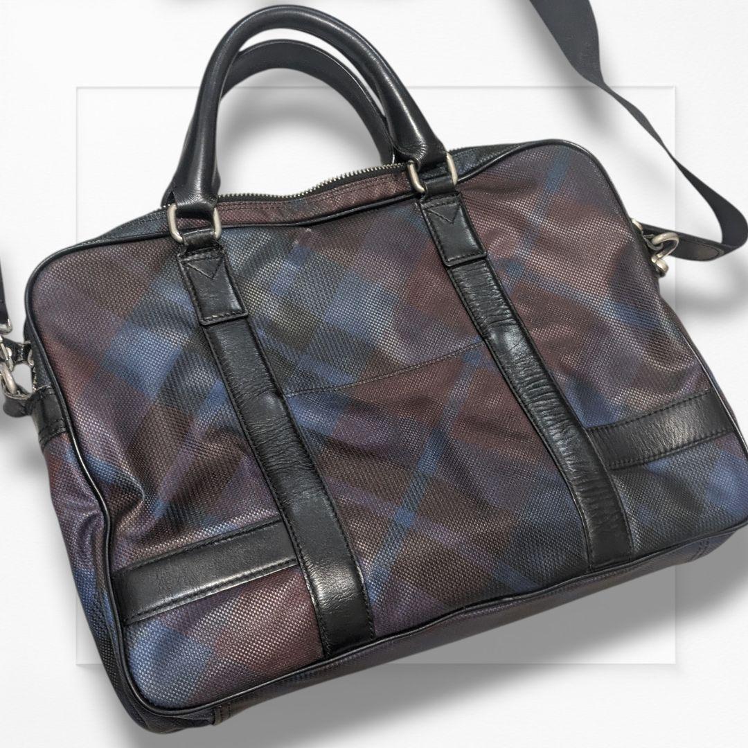 ヴィヴィアンウエストウッド ブリーフケース 2way チェック柄 PVC