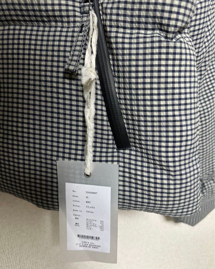 Todayful Check Dawn Jacketミント