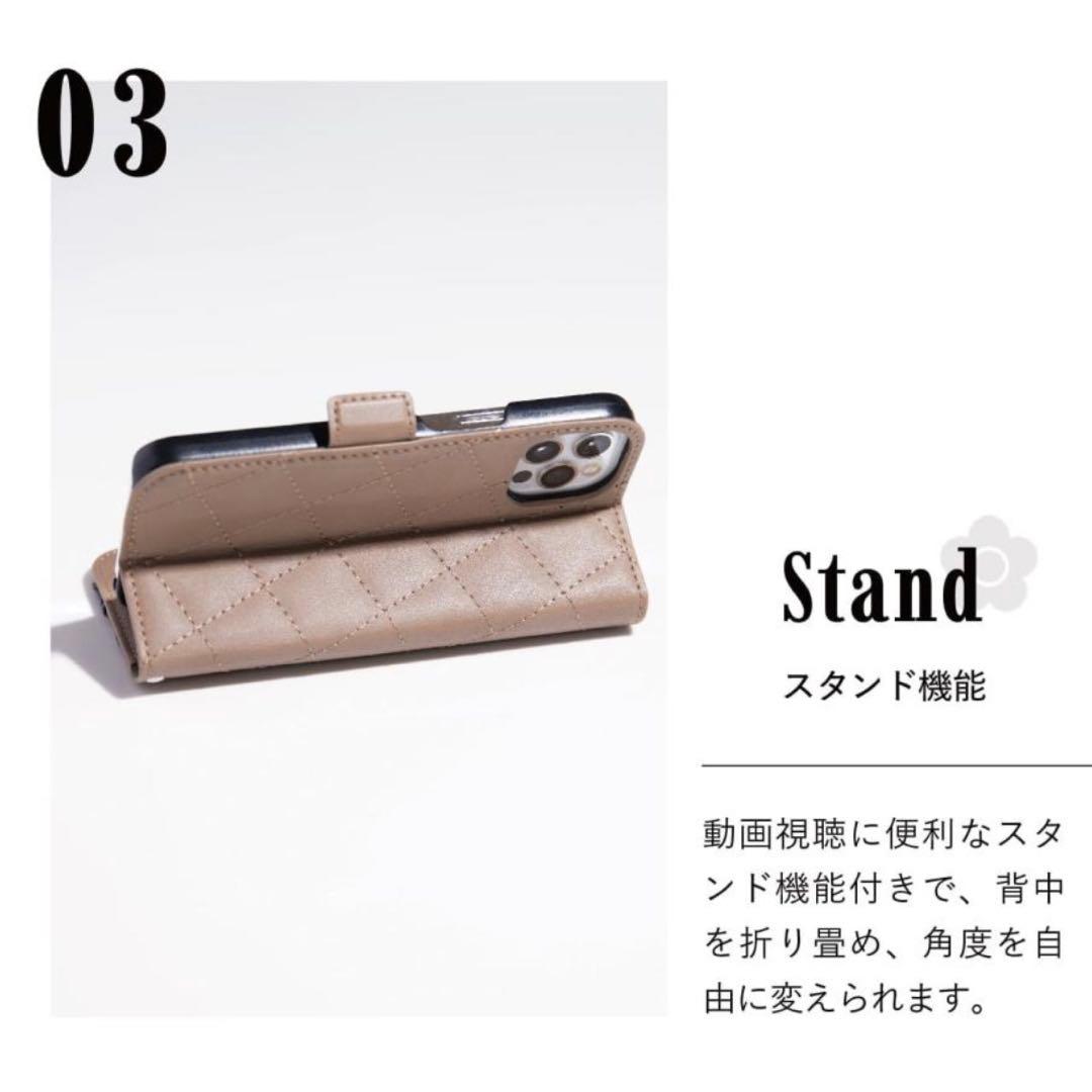 新品⭐︎マリークワント iPhone14/15 手帳型 ケース ピンク 人気