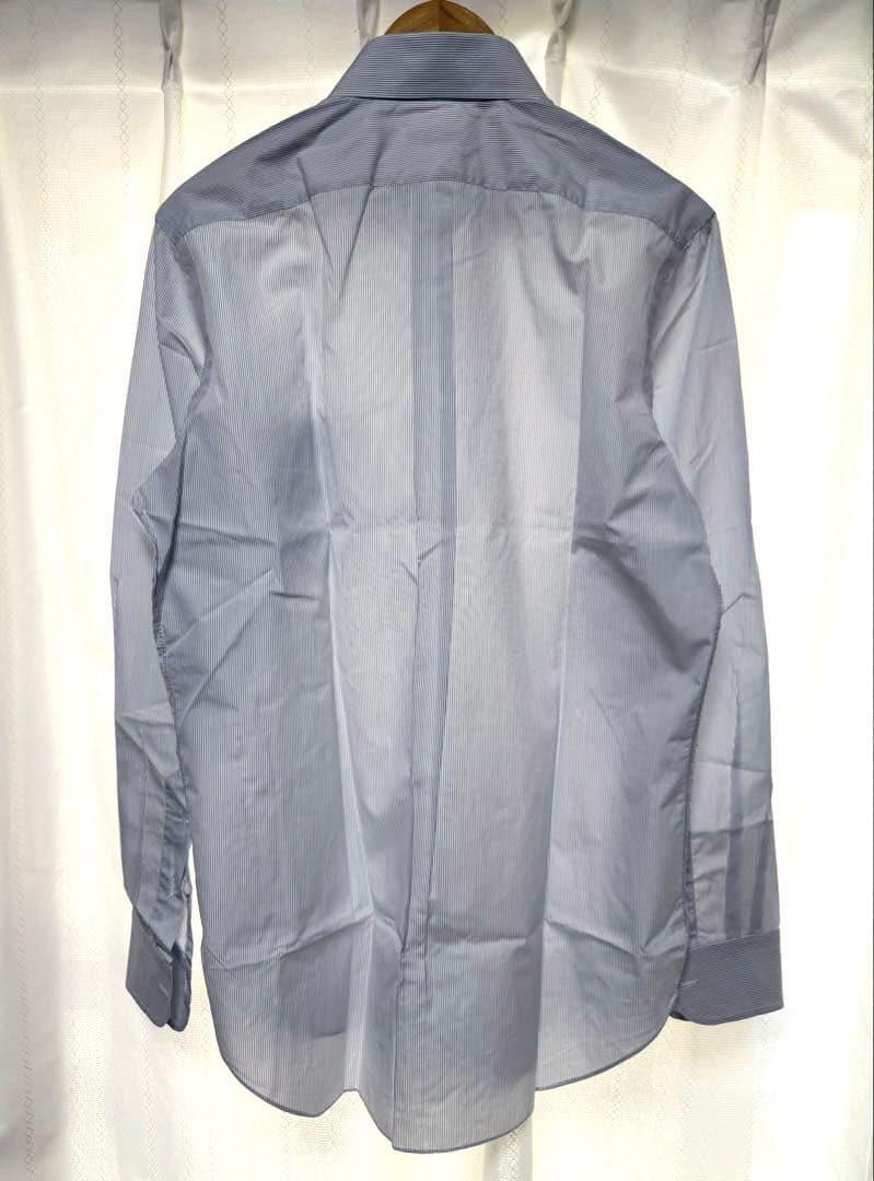 【新品】Cesare Attolini／B.Dストライプ／ブルー／ホワイト