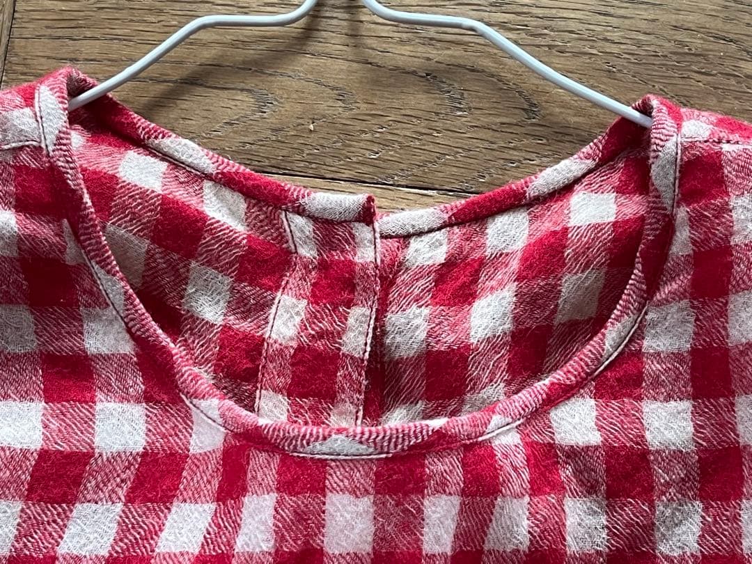 maison de soil ギンガムチェッククルネックプルオーバー