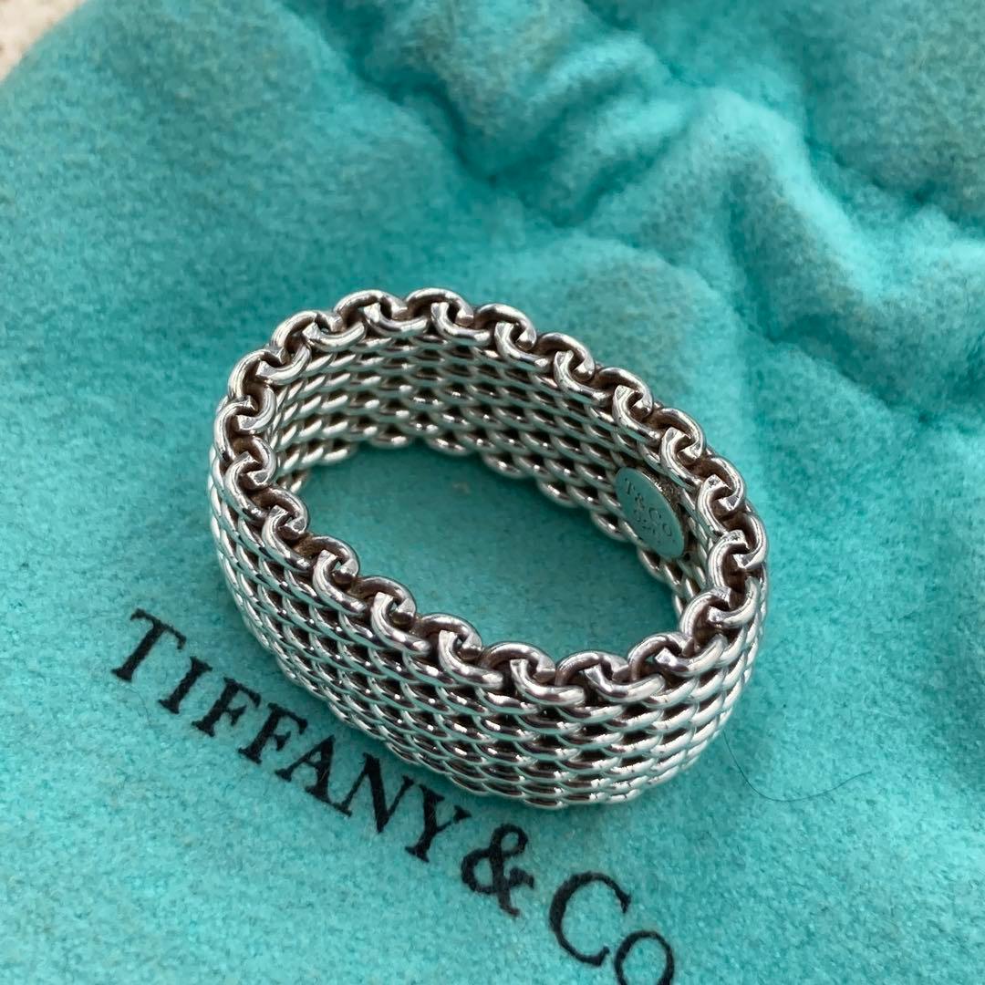 ！新品同然！　ティファニー　シルバー　メッシュ　SV925 15号　65A