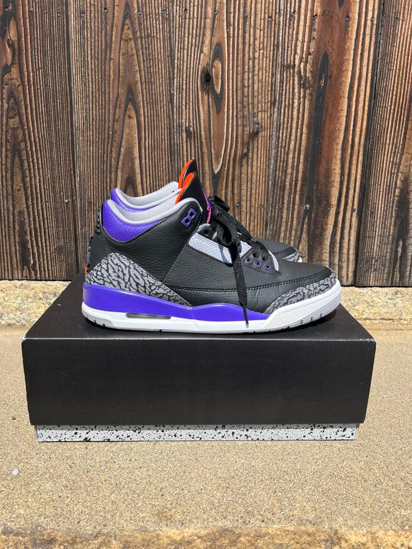 Air Jordan 3 ブラック/パープル