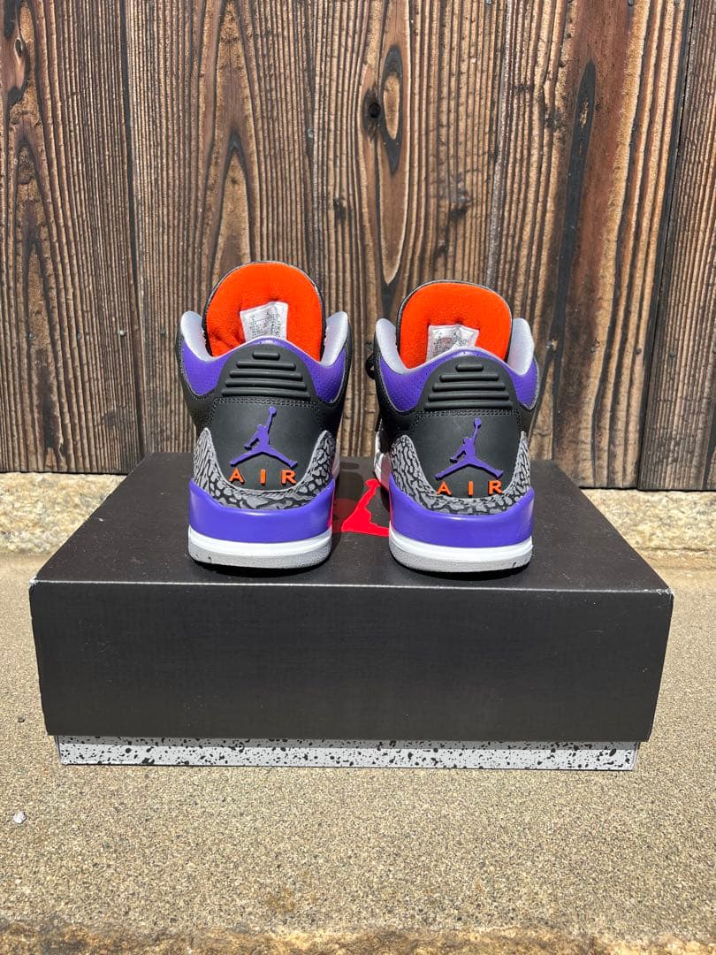 Air Jordan 3 ブラック/パープル