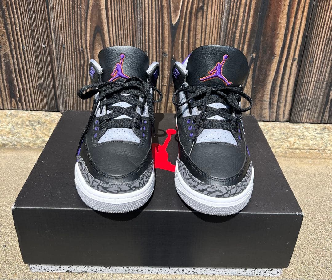 Air Jordan 3 ブラック/パープル