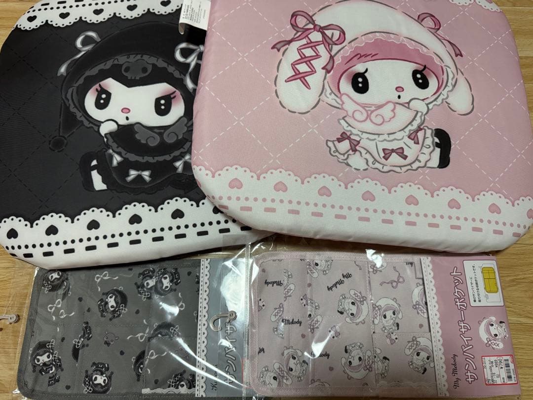 【新品】アベイル 真夜中のメロクロ シートクッション サンバイザーポケット