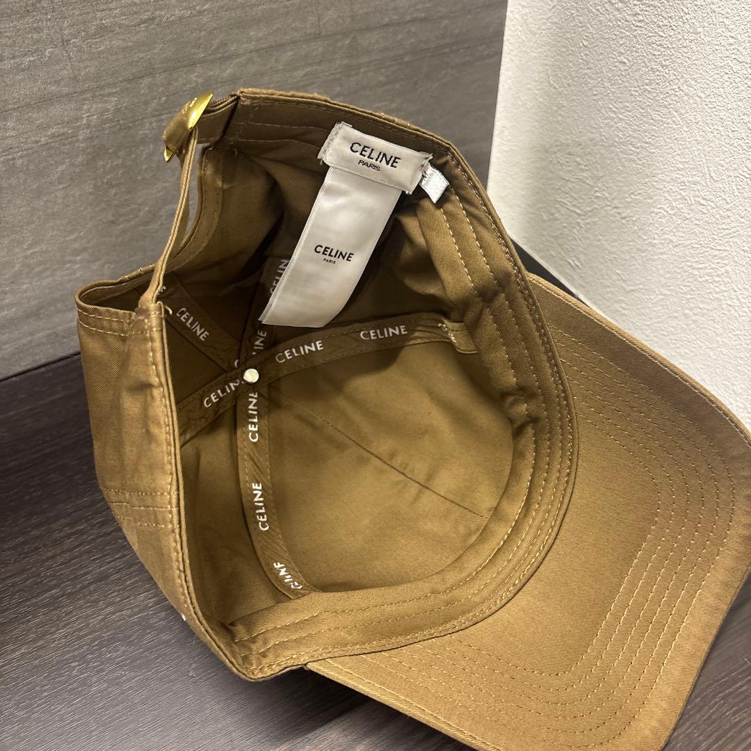 CELINEキャップ ベージュ M 美品