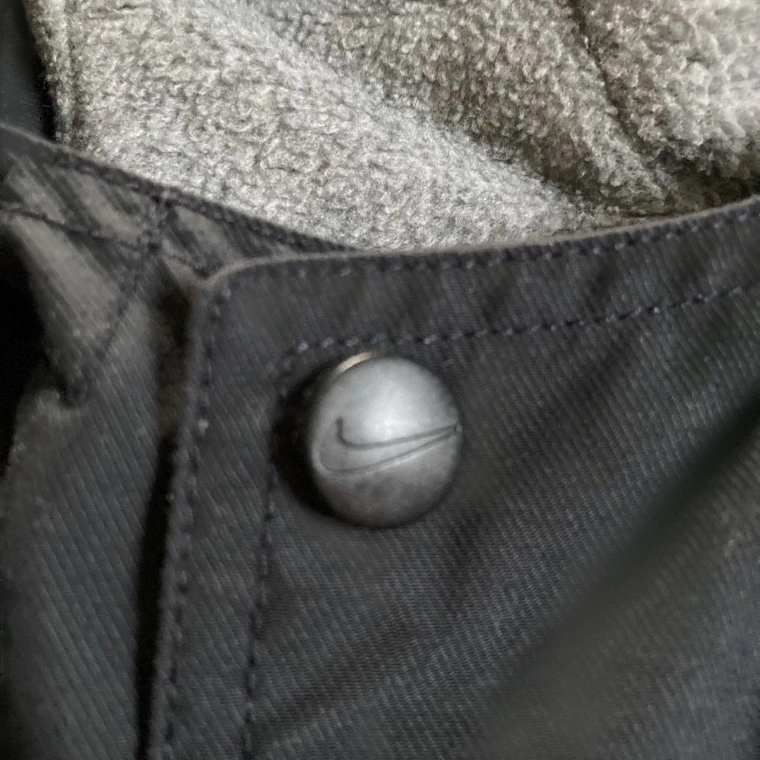 90s Nike 中綿ナイキ ジャケット 裏フリース ボア　ブラック