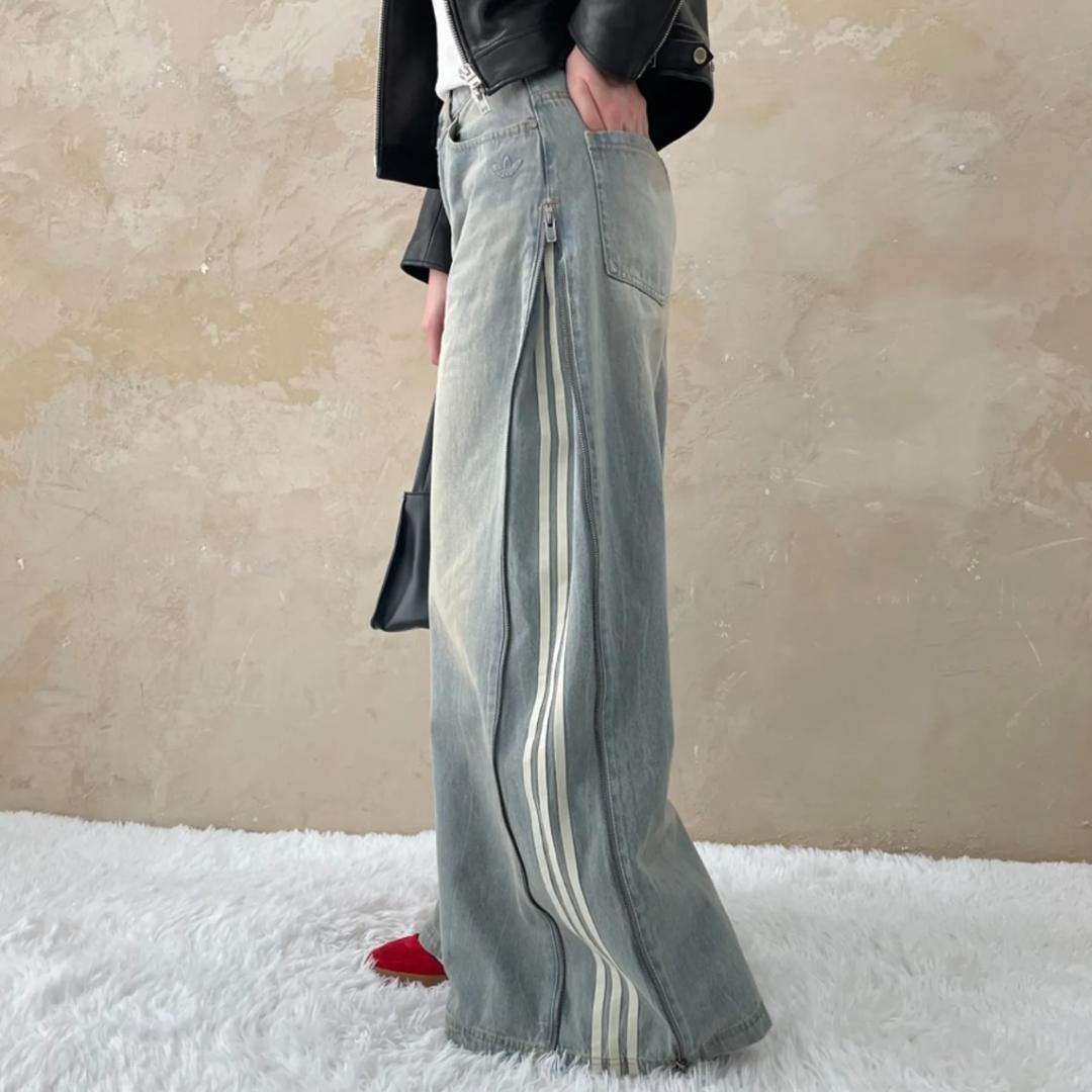 【adidas】デニムパンツ JX9210 denim zip pant 27