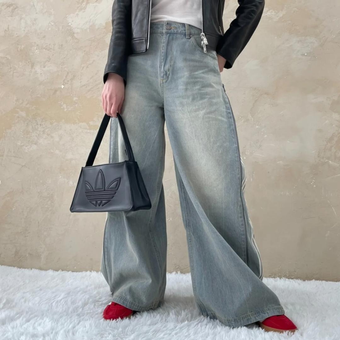 【adidas】デニムパンツ JX9210 denim zip pant 27