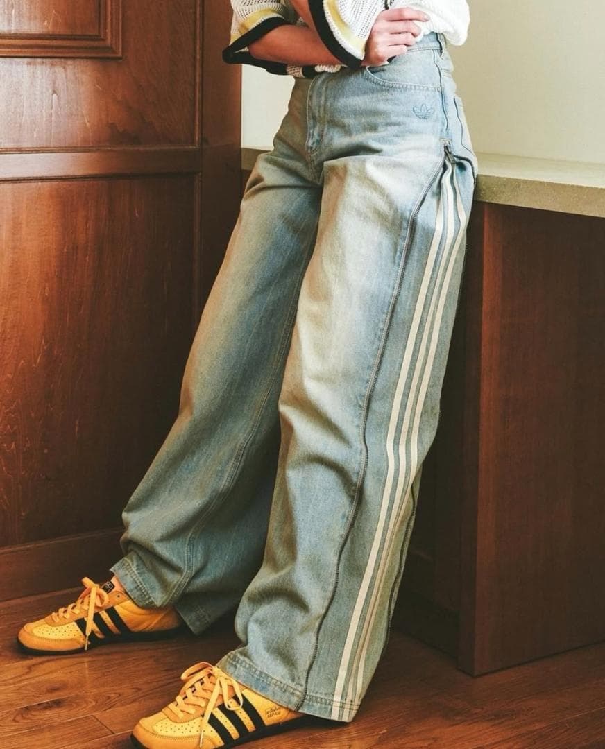 【adidas】デニムパンツ JX9210 denim zip pant 27