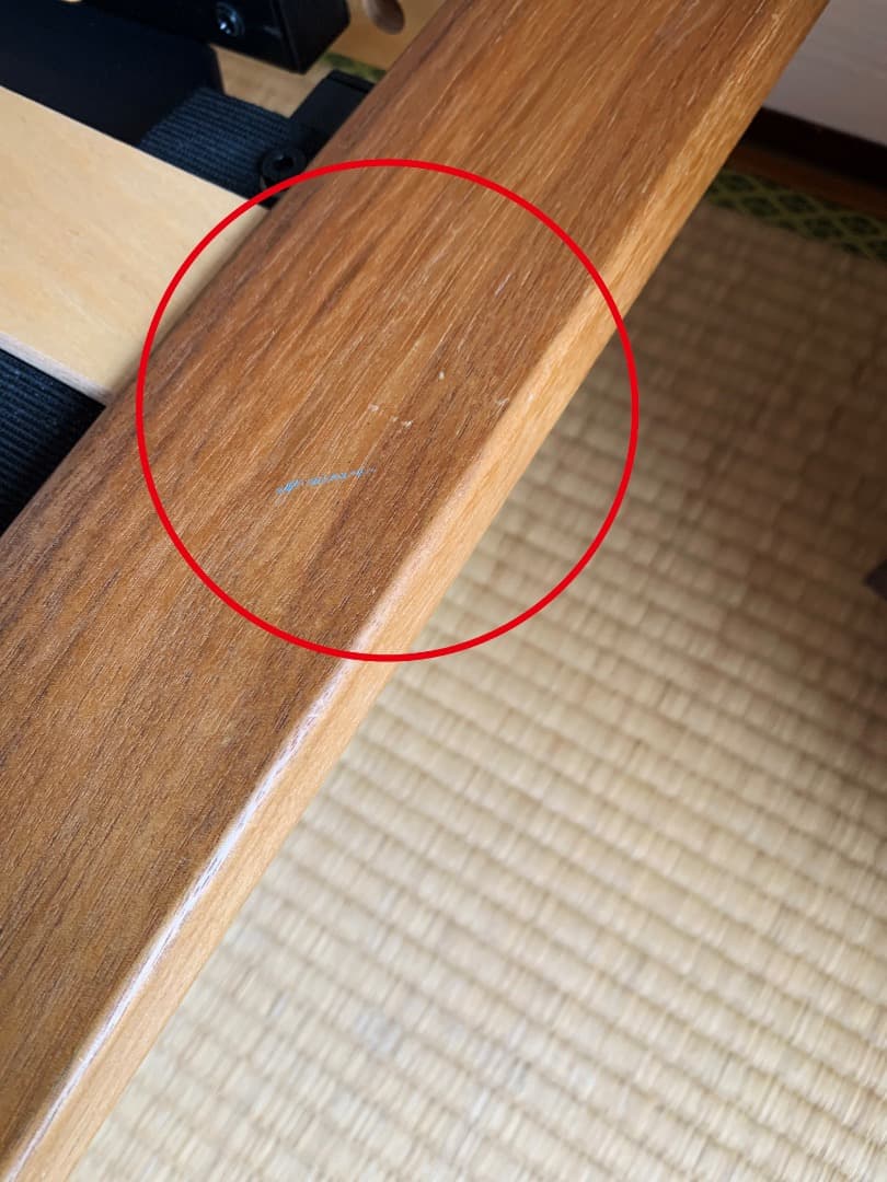 無印良品　ベッドフレーム・ダブル＋ヘッドボード（ウォールナット材）