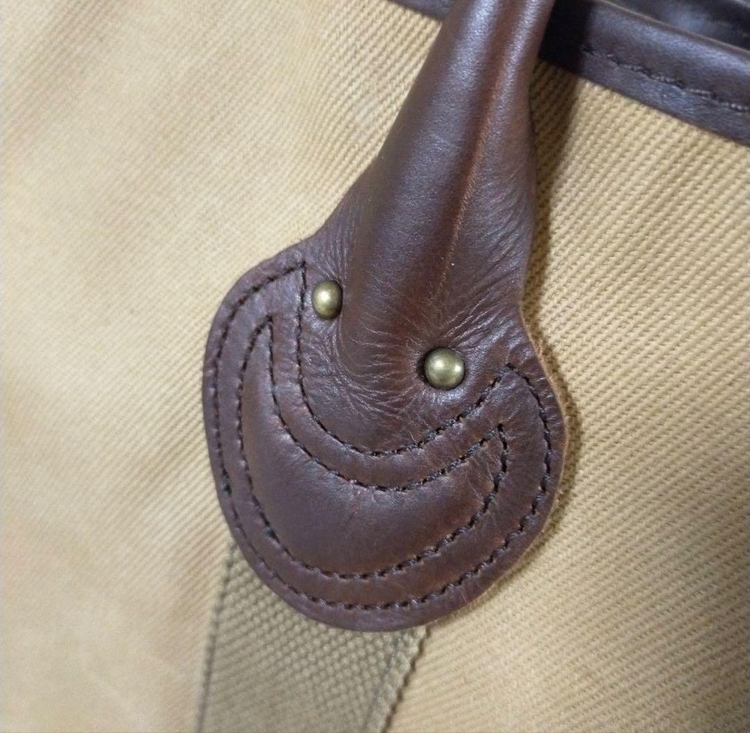 LLBeanSIGNATURE2wayレザーハンドルトートバッグ