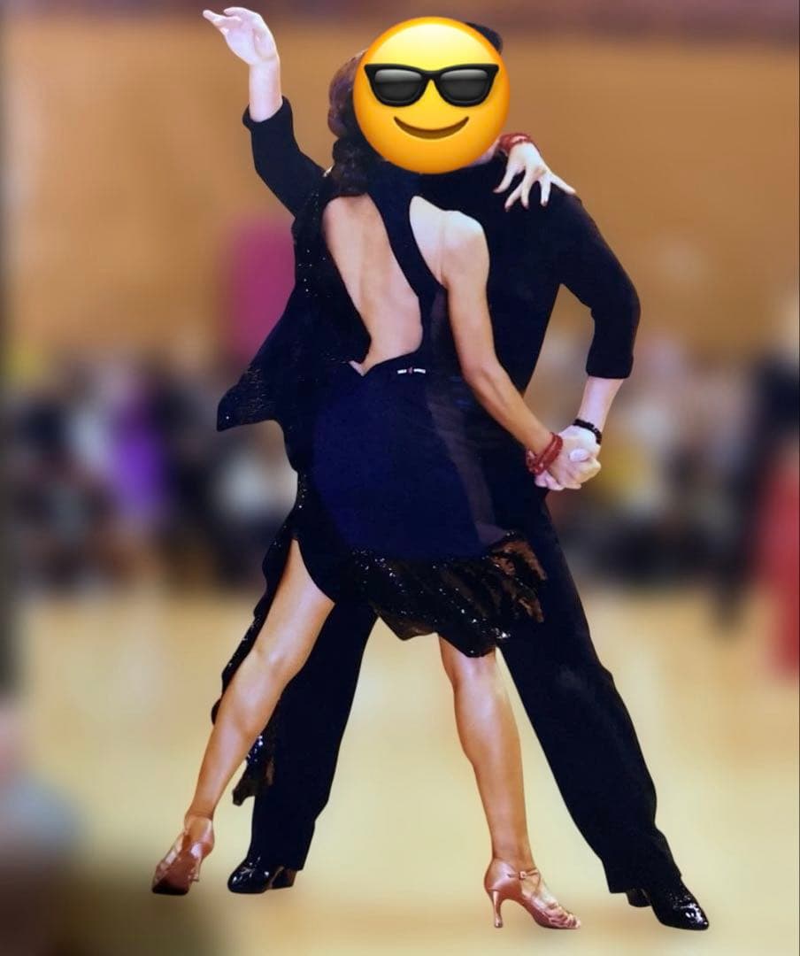 再再再値下げ！ラテンドレス 社交ダンス　タカダンス　ブレス・ピアス付き