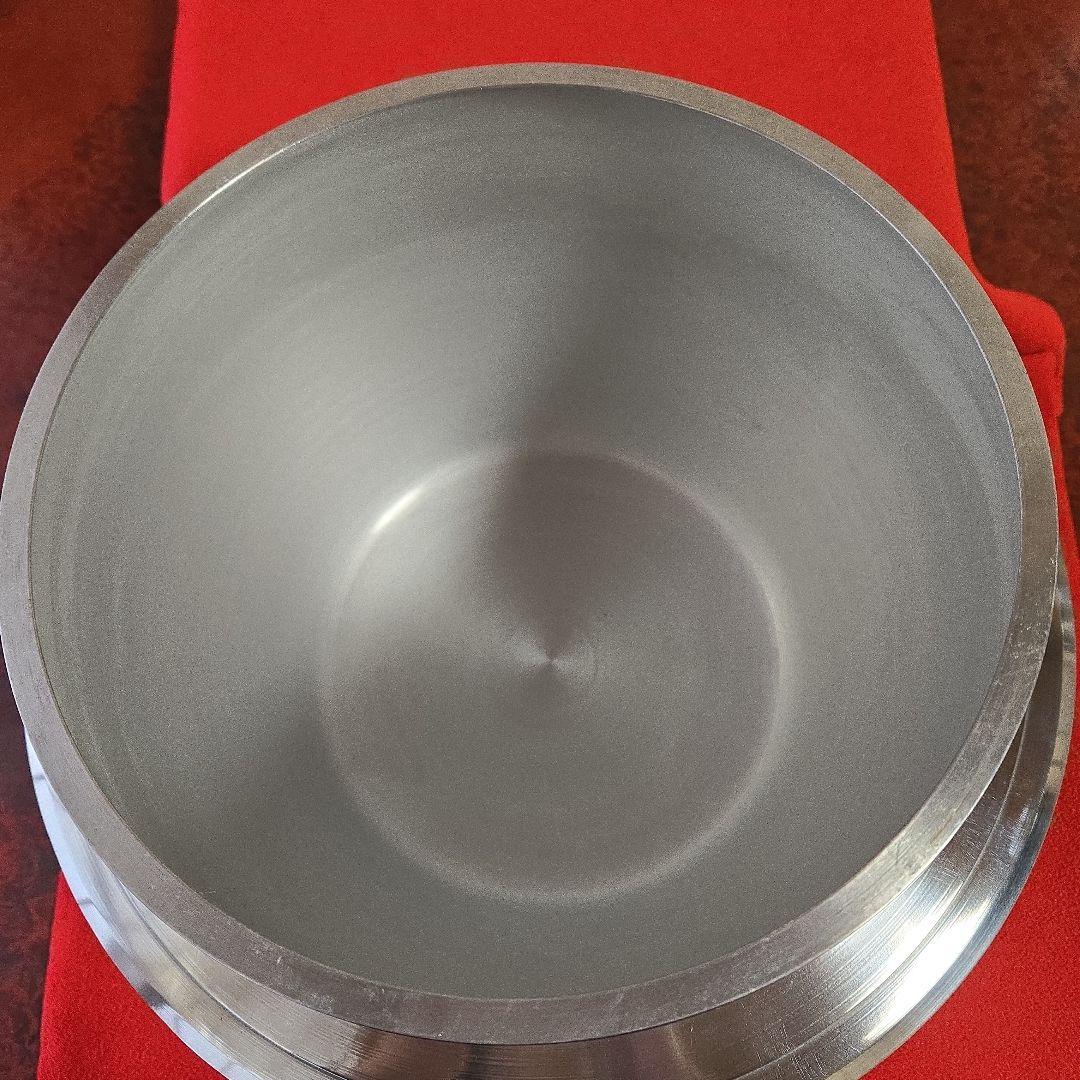 【未使用品】羽釜26cm(2.3升) 　お釜　蓋付き アルミ製　カン付　説明書付