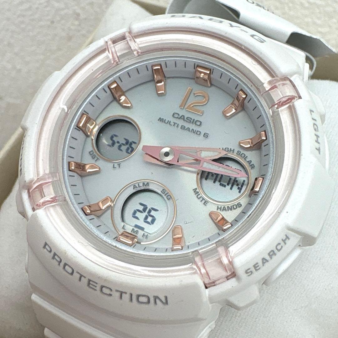 CASIO baby-G BGA-2800 ホワイト 未使用品 ソーラー電波時計
