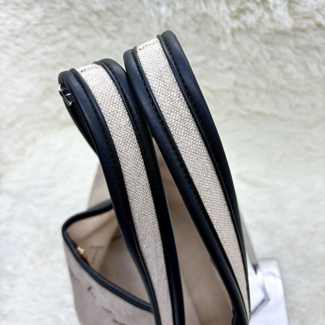 【ポーチ付き✨】ステラマッカートニー　トートバッグ　ベージュマザーズバッグ