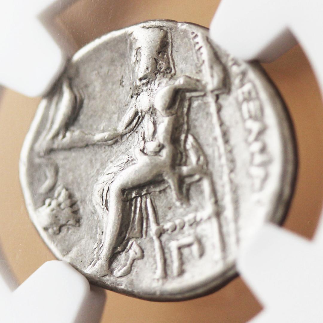 アレクサンドロス3世【VF】 トラキア王国 アレキサンダー大王　ドラクマ銀貨