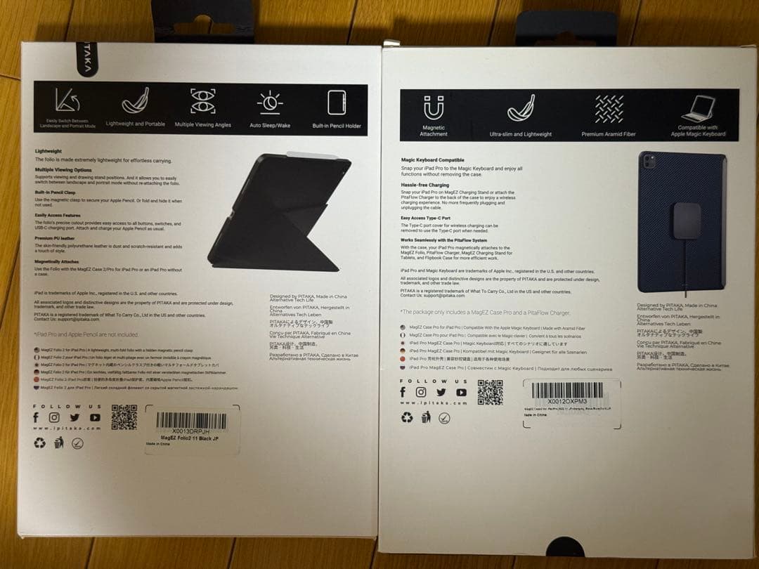 PITAKA MagEZ Folio 2 ＆ Pita Flow charger