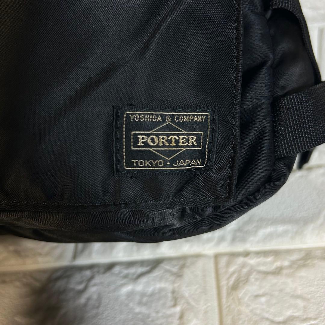 【美品】PORTER タンカー　ウエストポーチ　ボディーバッグ　ブラック