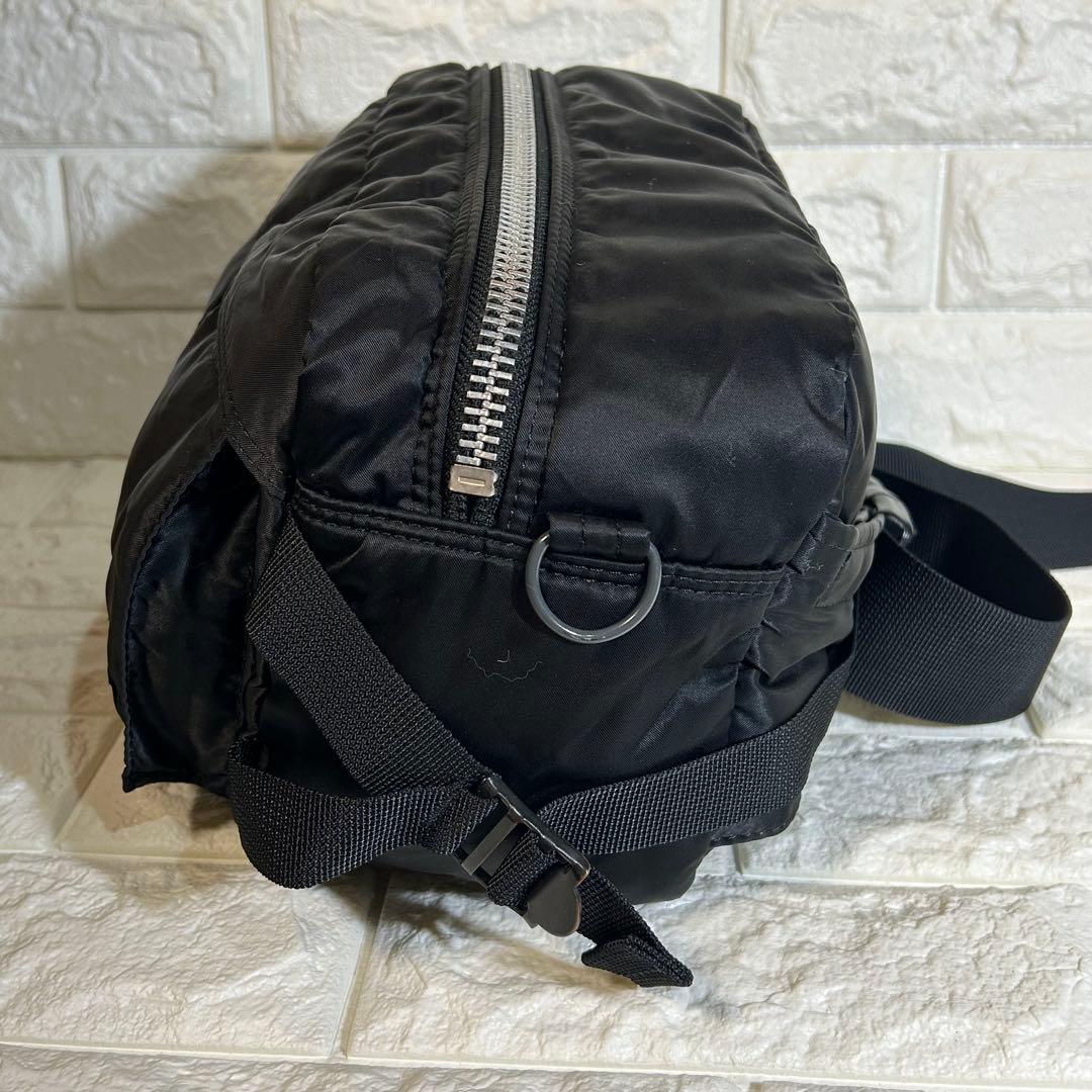 【美品】PORTER タンカー　ウエストポーチ　ボディーバッグ　ブラック
