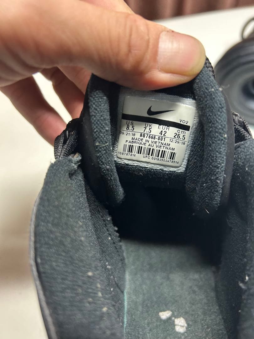 デ*ラ様 Nike Air Max ブラック バスケットシューズ