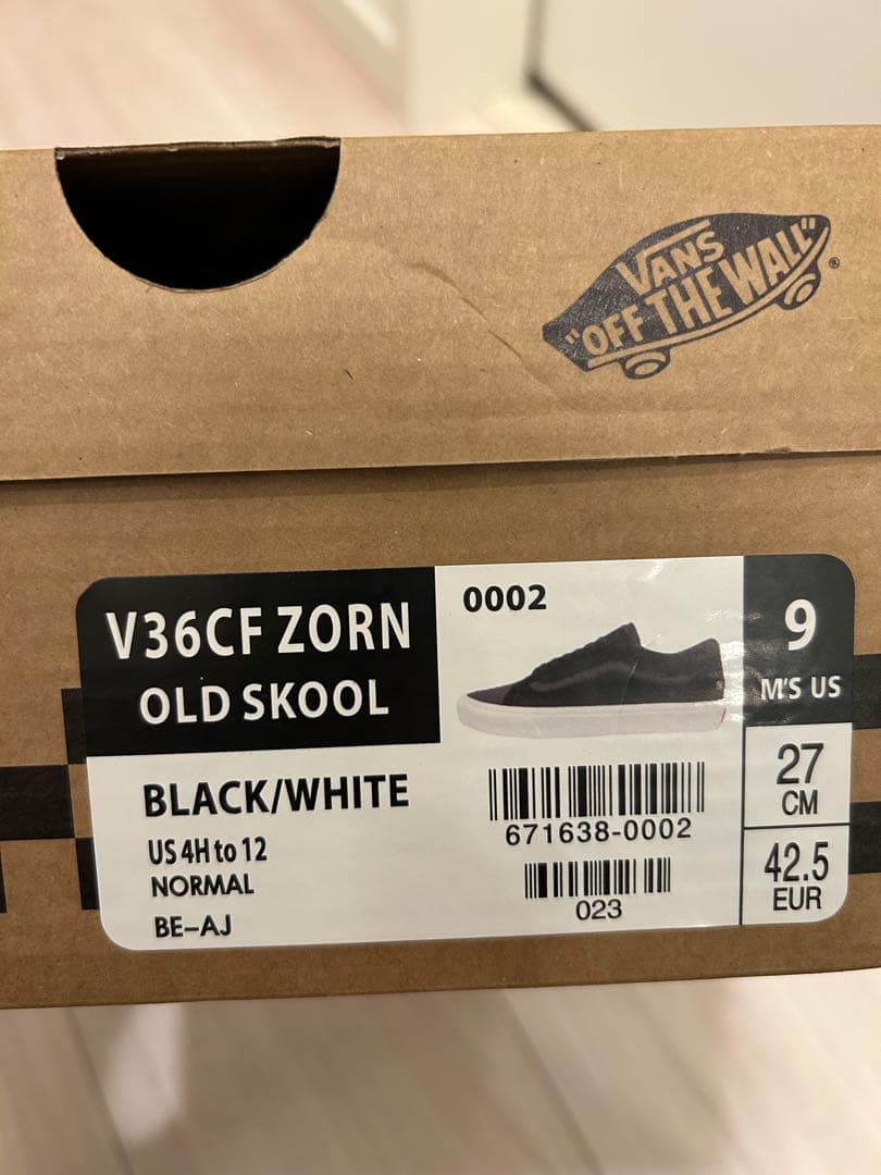 VANS OLD SKOOL ZORN 新品未使用