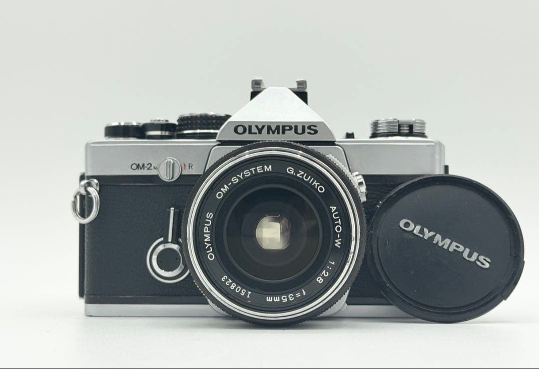 【整備品】OLYMPUS OM-2N フィルムカメラ動作確認済み　広角レンズ