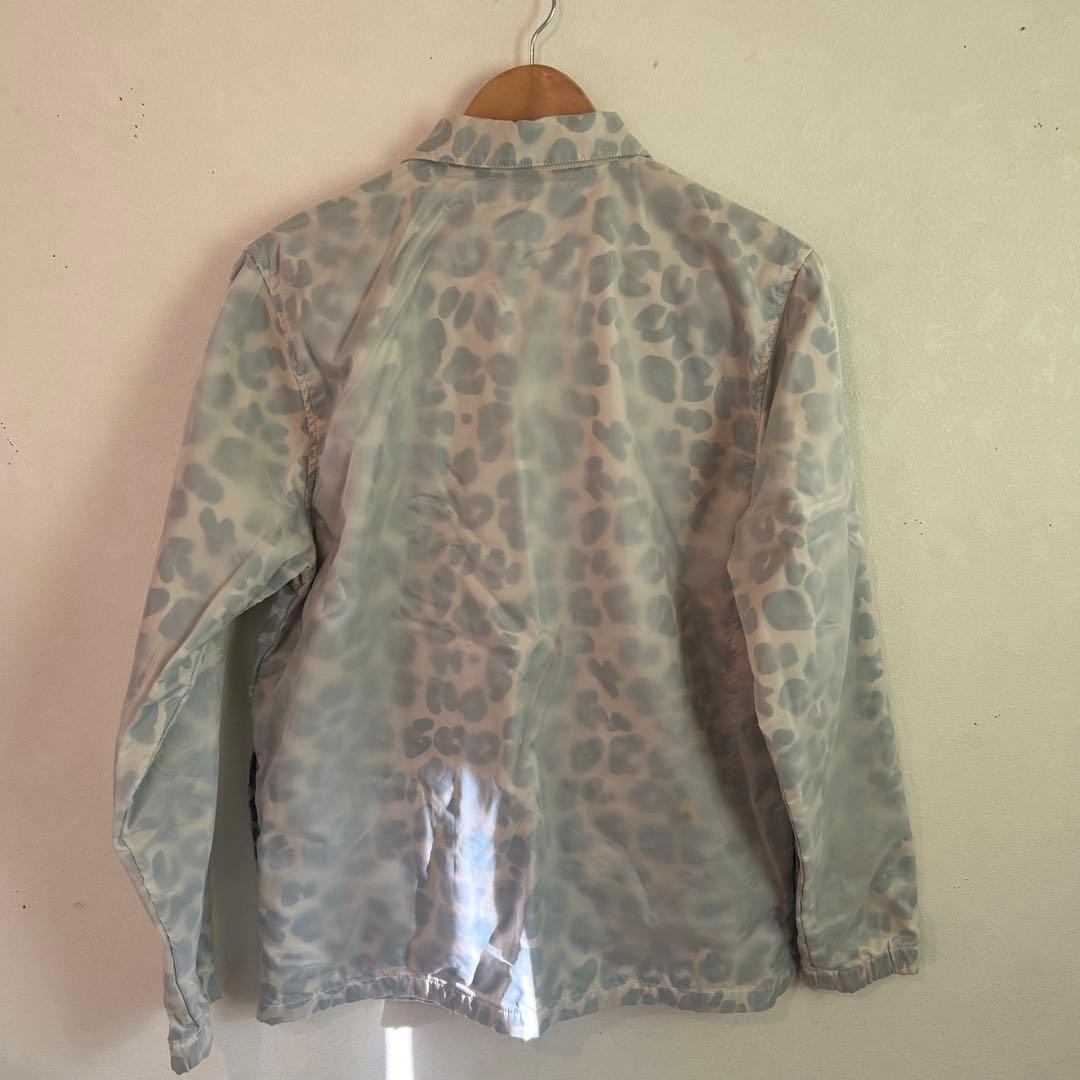 l*様 野*宿様 【最終値下】Stussy レオパード柄 コーチジャケット