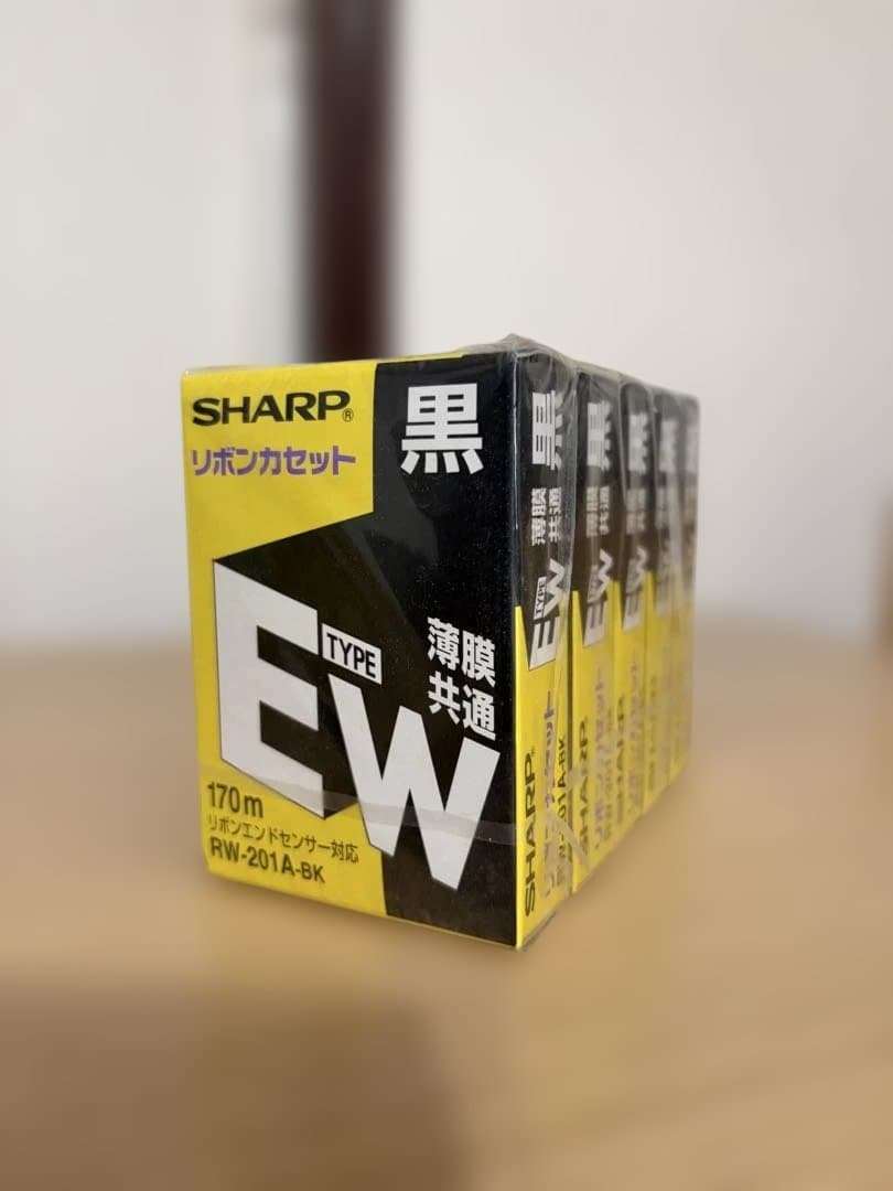 SHARP インクリボン RW-201A-BK EWタイプ 170m 5個