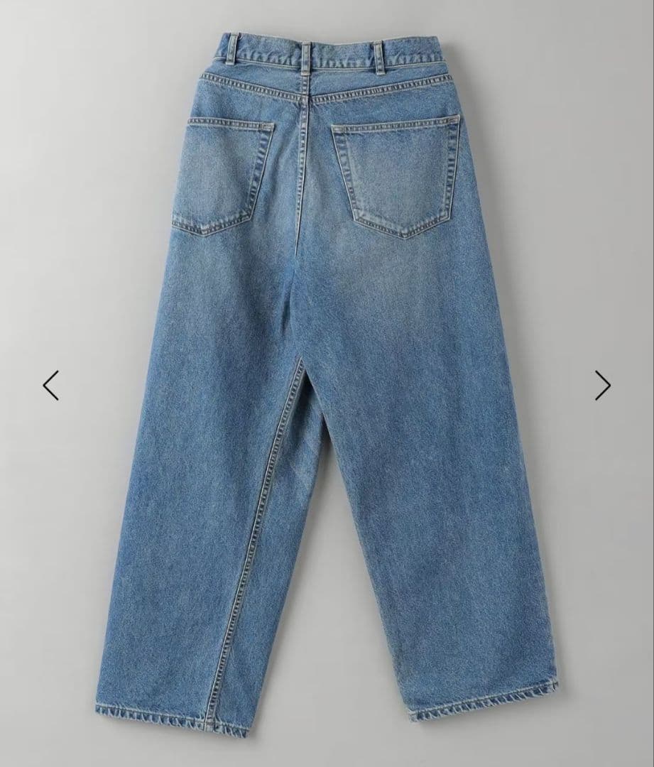 BEAUTY&YOUTHダメージラップワイドデニムSビューティーアンドユース