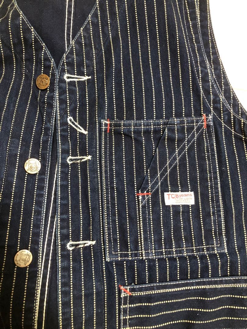 TCBジーンズ★ウォバッシュベスト38（M）