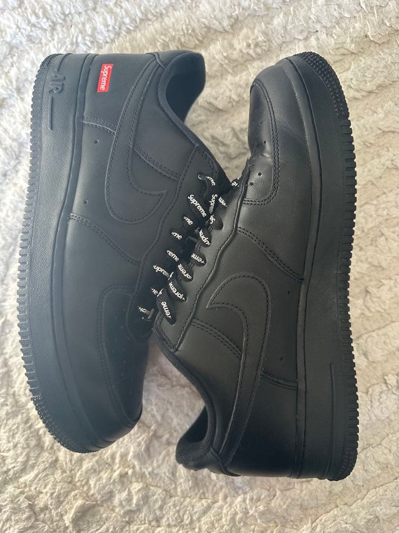 靴 Supreme Nike Air Force 1 Low Black 26.5
