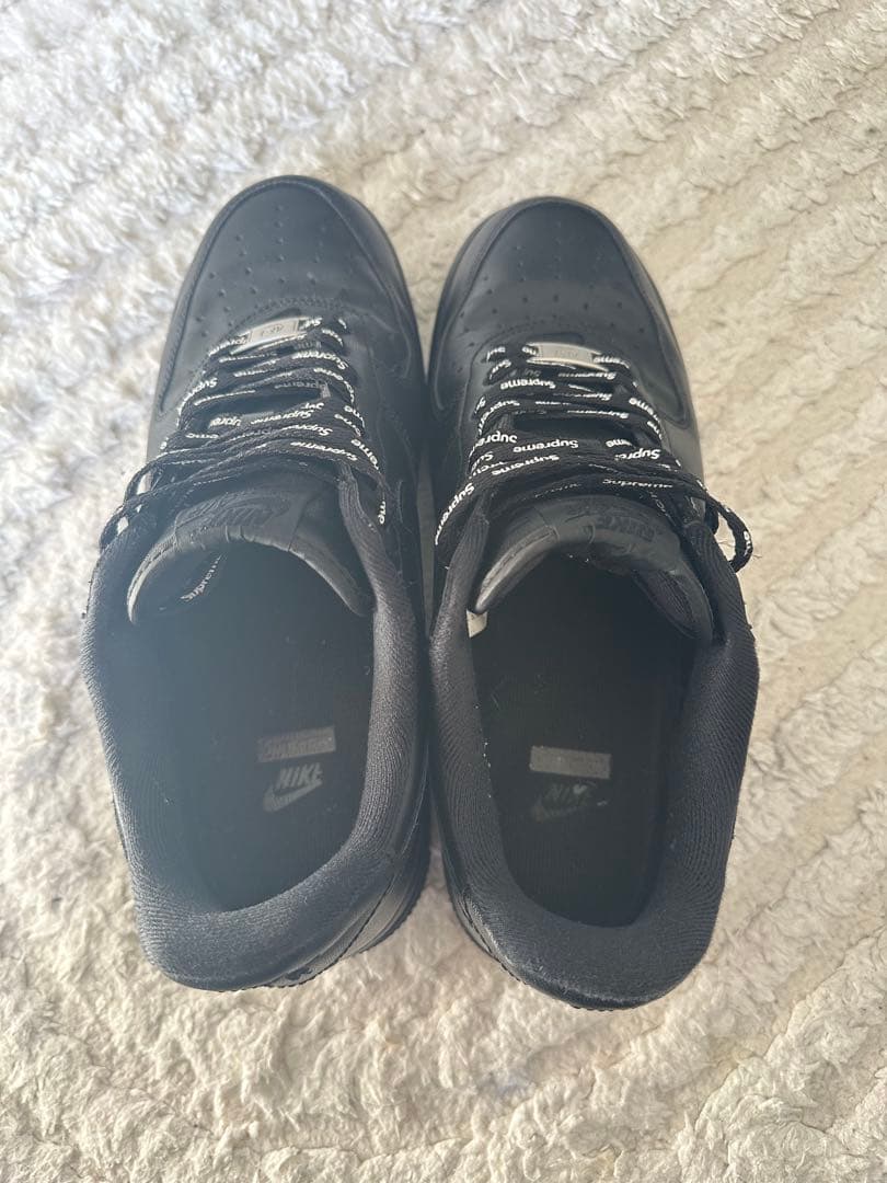 靴 Supreme Nike Air Force 1 Low Black 26.5