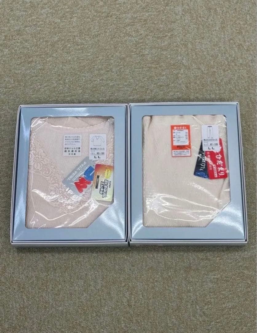 婦人LL☆送料無料☆ひだまり肌着婦人 LLサイズ上下セット【ラビセーヌ】